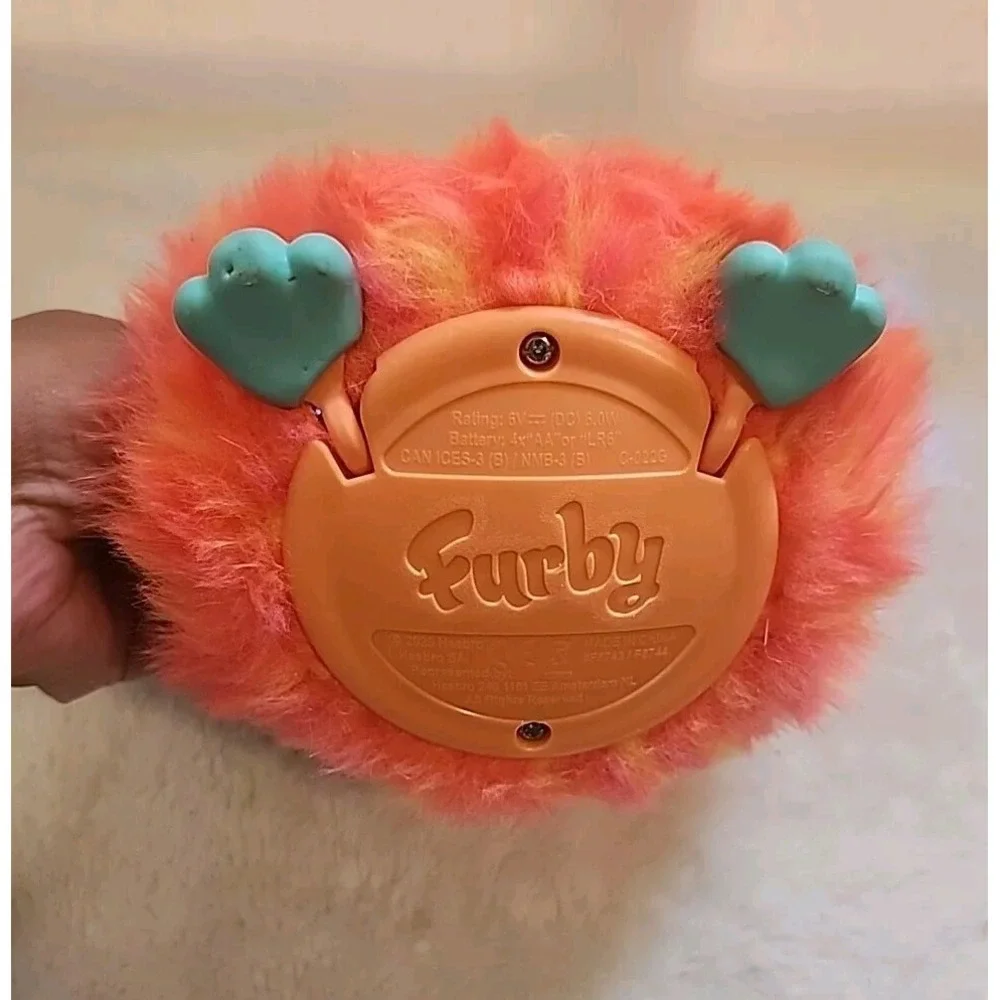2023 Hasbro Furby Interactive Plush - Coral - Works - Moving Light Up‎ Ears Toy